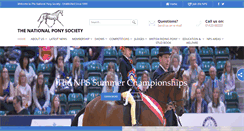 Desktop Screenshot of nationalponysociety.com